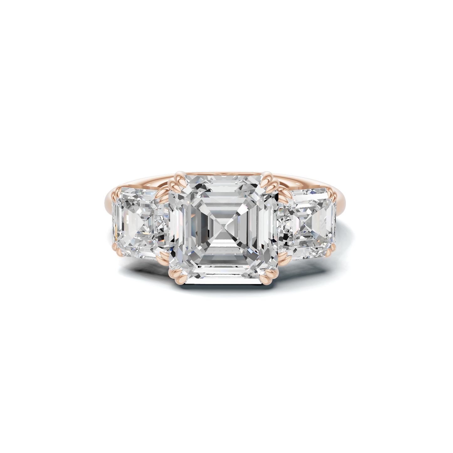 Opulent Three Stone Ring