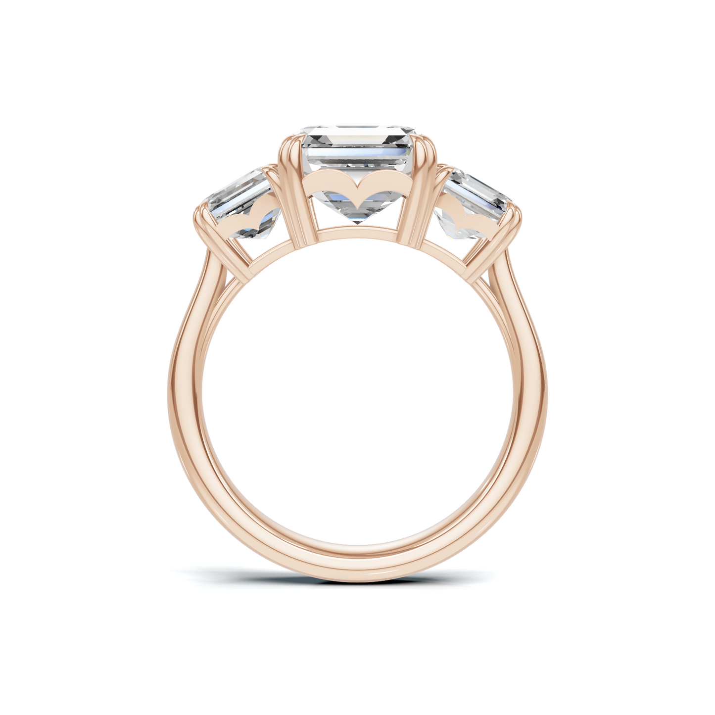 Opulent Three Stone Ring