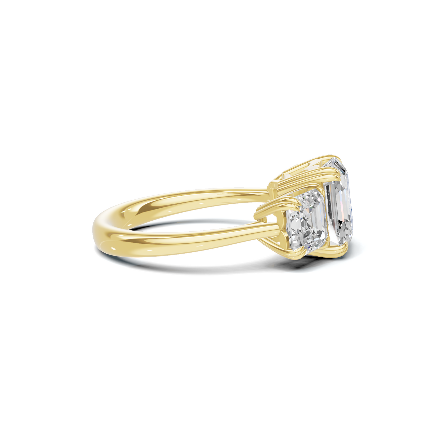 Opulent Three Stone Ring