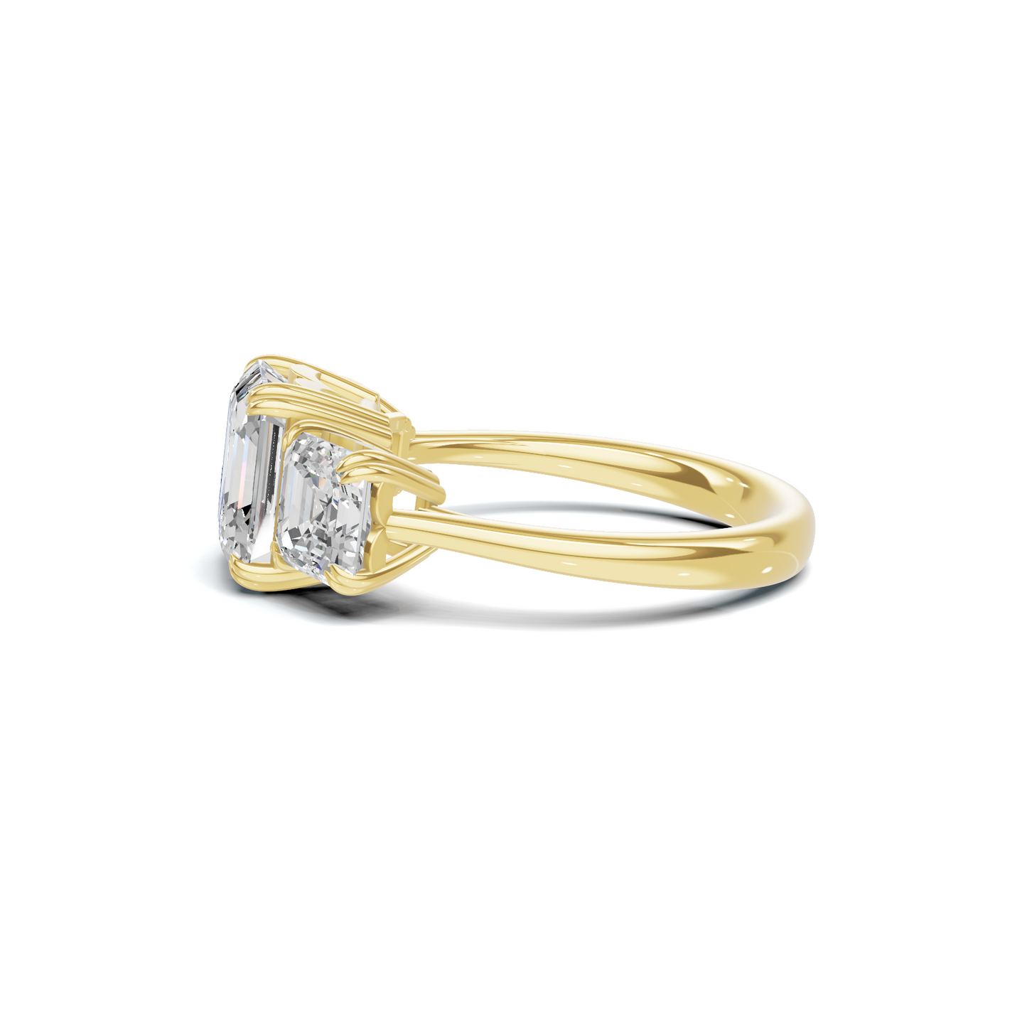 Opulent Three Stone Ring