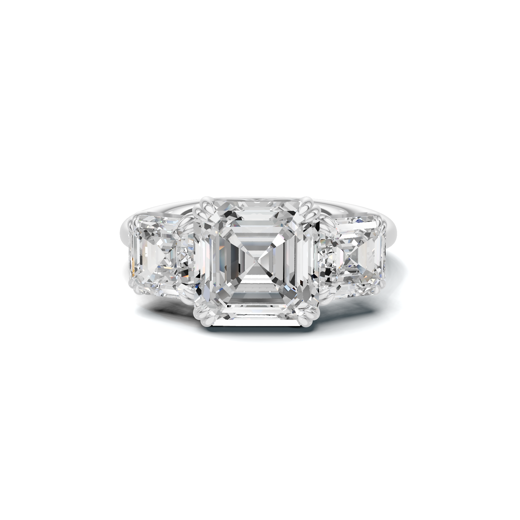 Opulent Three Stone Ring