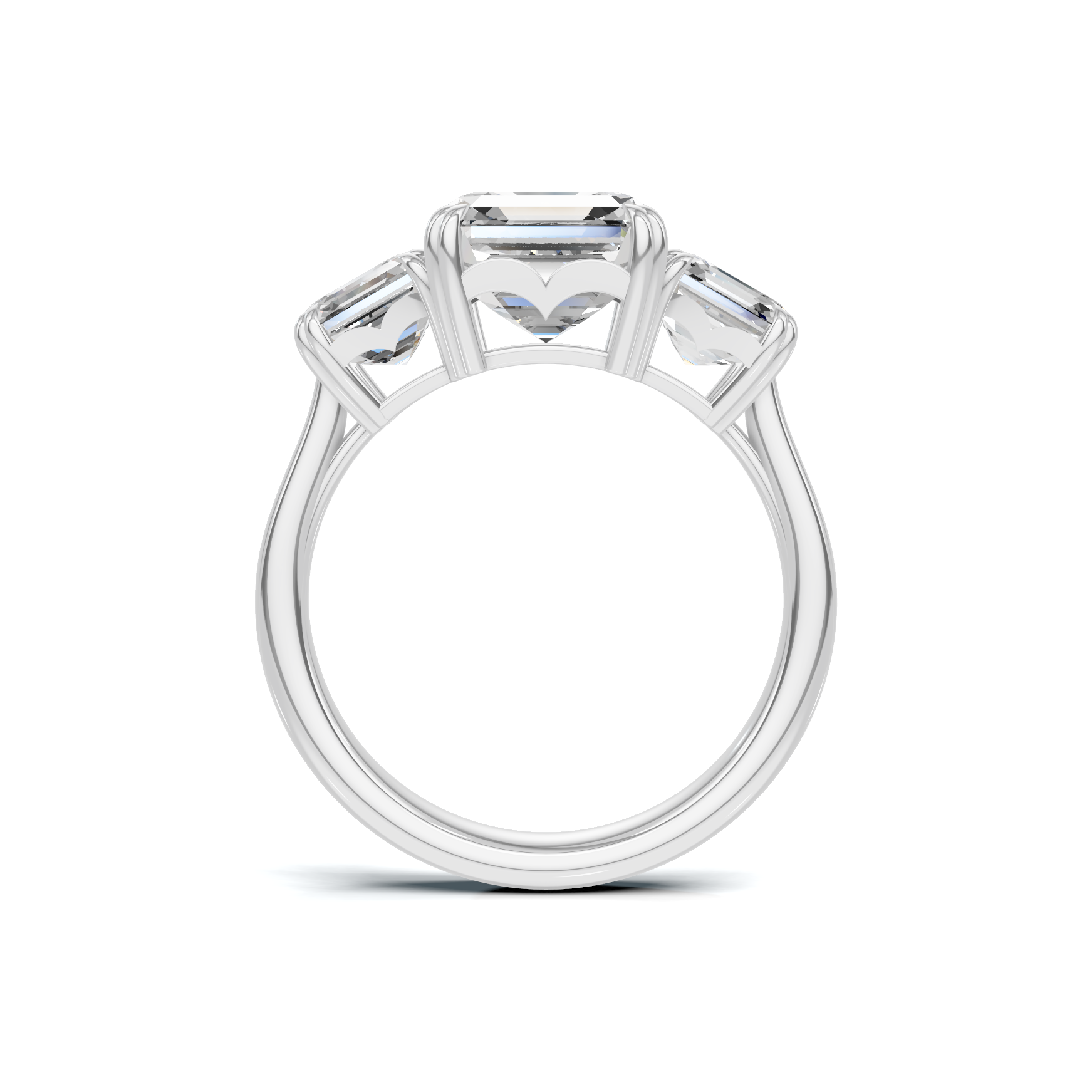 Opulent Three Stone Ring