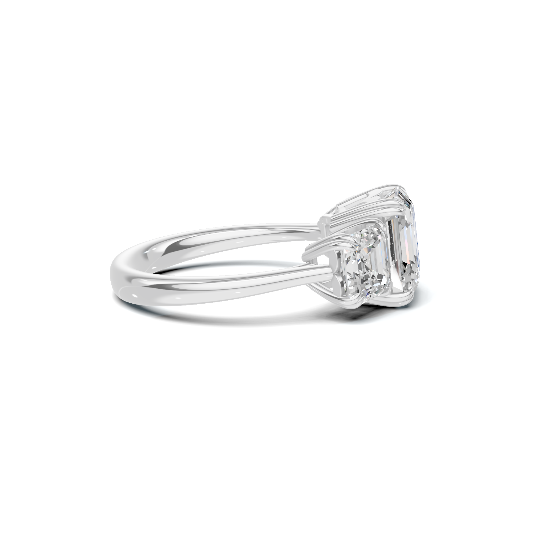 Opulent Three Stone Ring