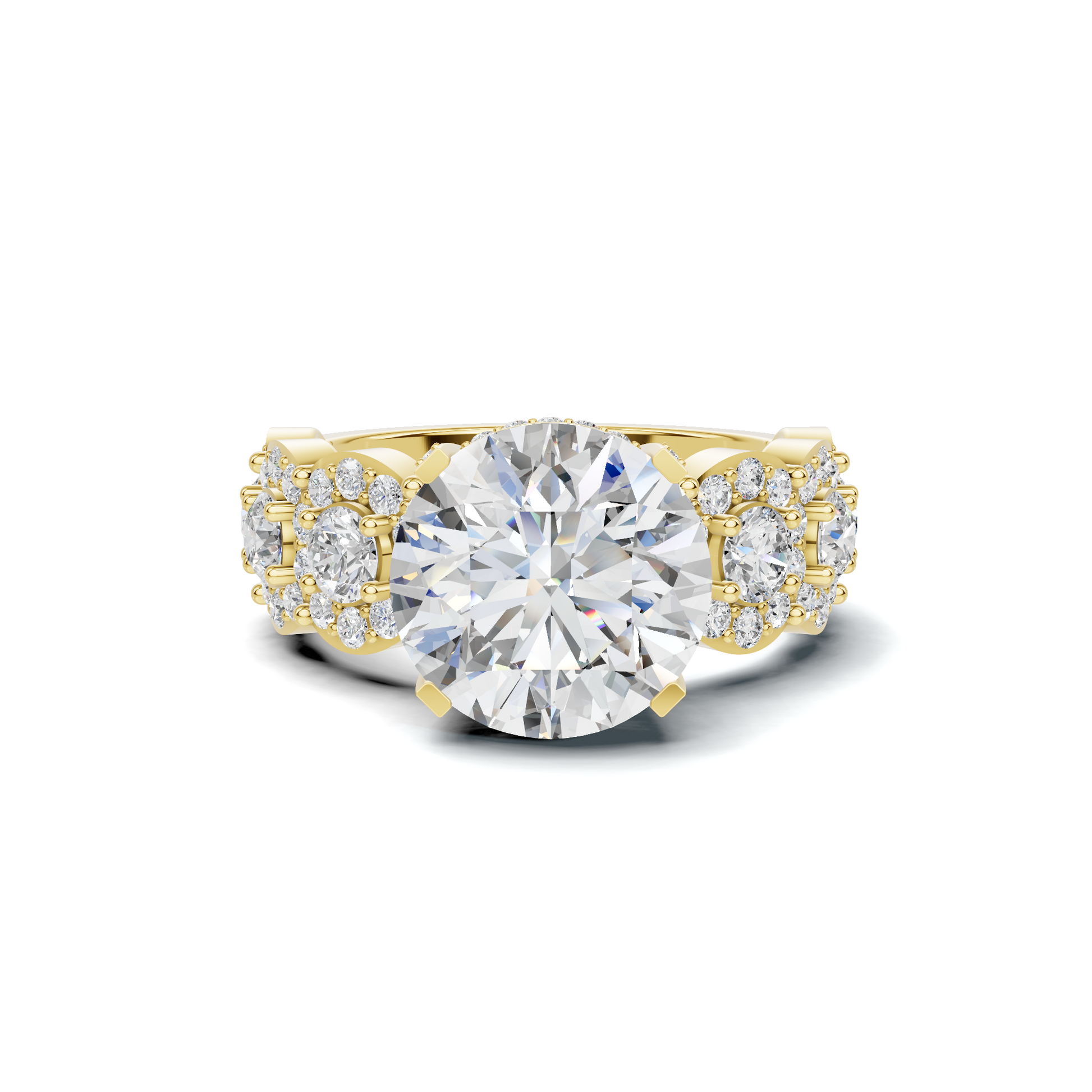 Ornate Pave Statement Ring