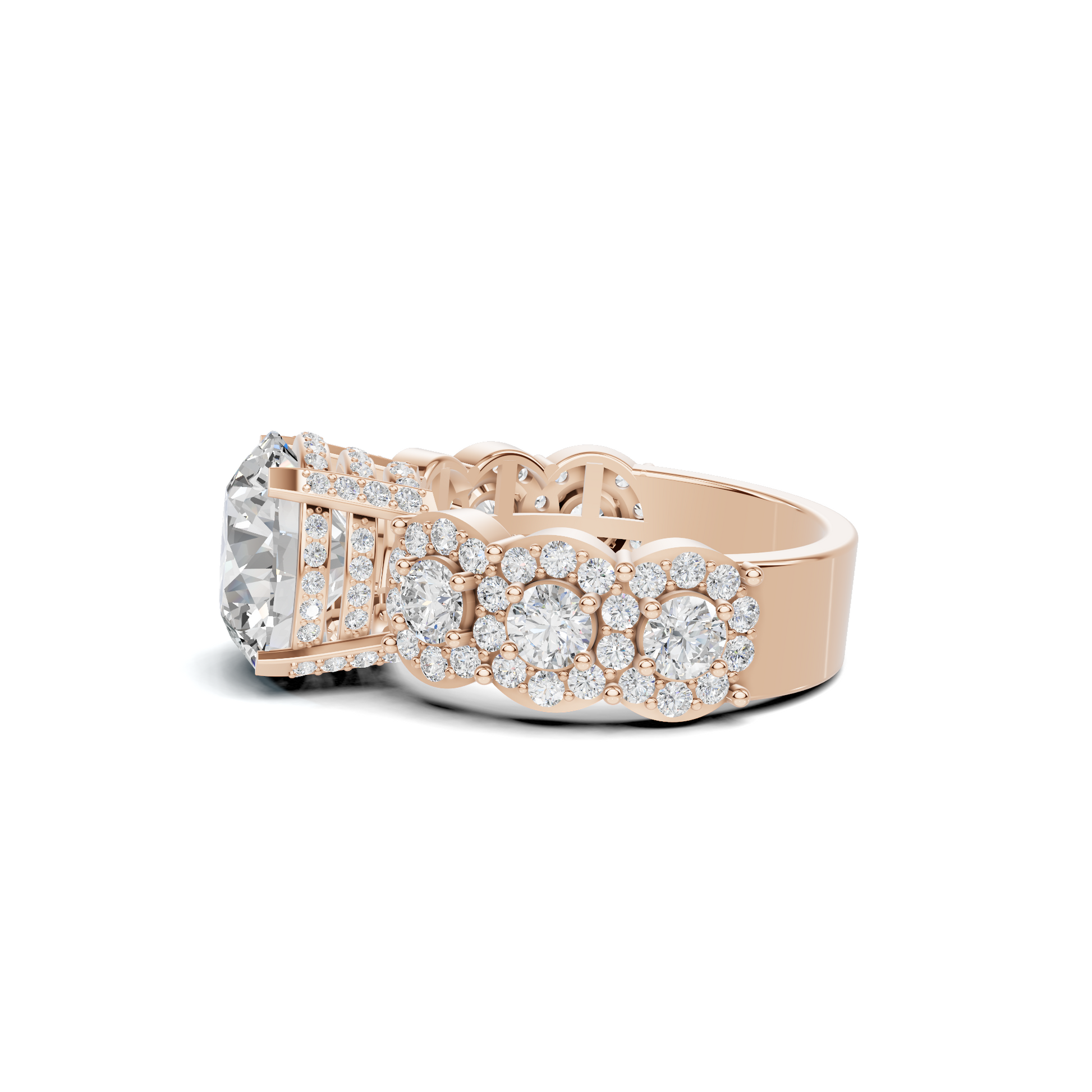 Ornate Pave Statement Ring