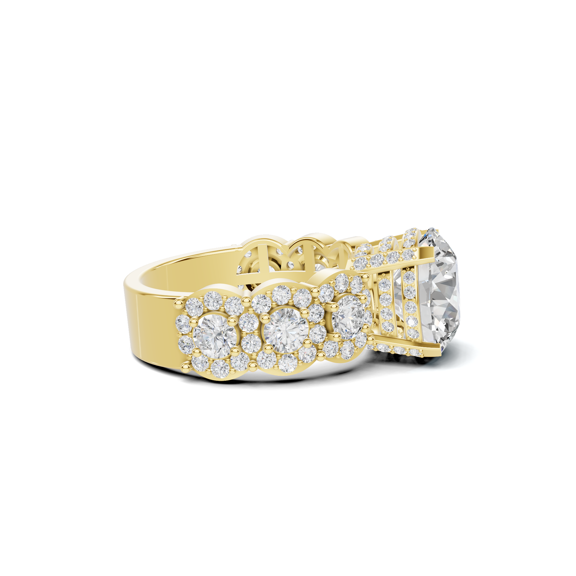 Ornate Pave Statement Ring