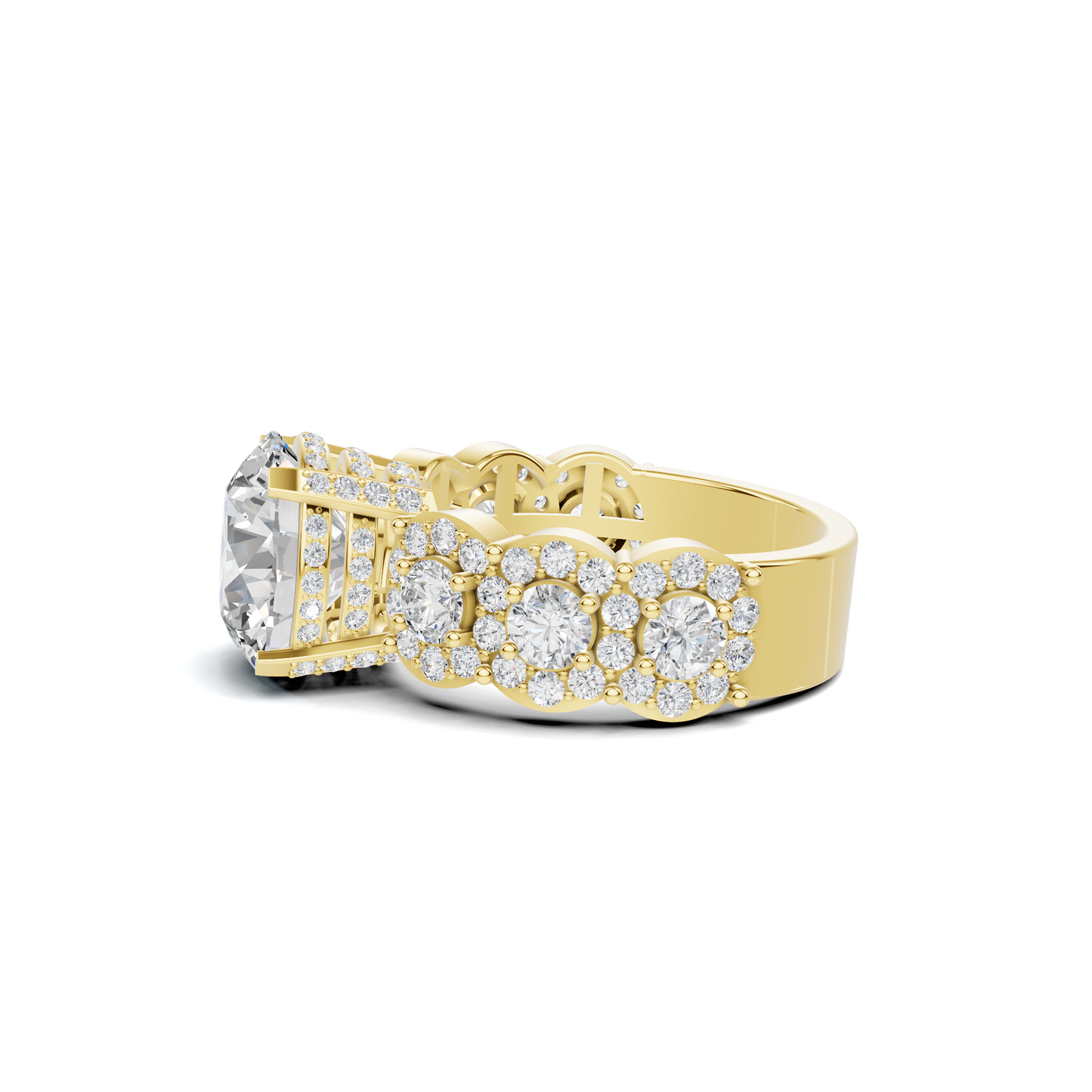 Ornate Pave Statement Ring