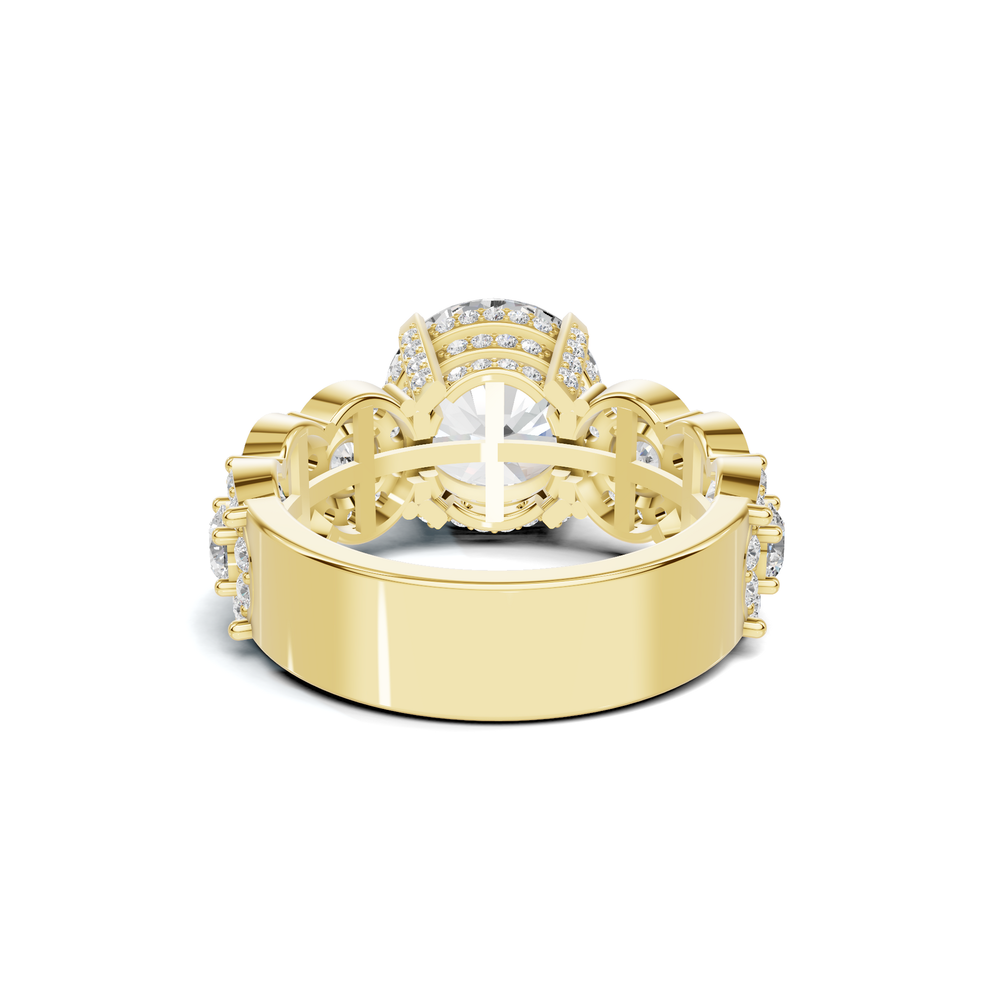 Ornate Pave Statement Ring