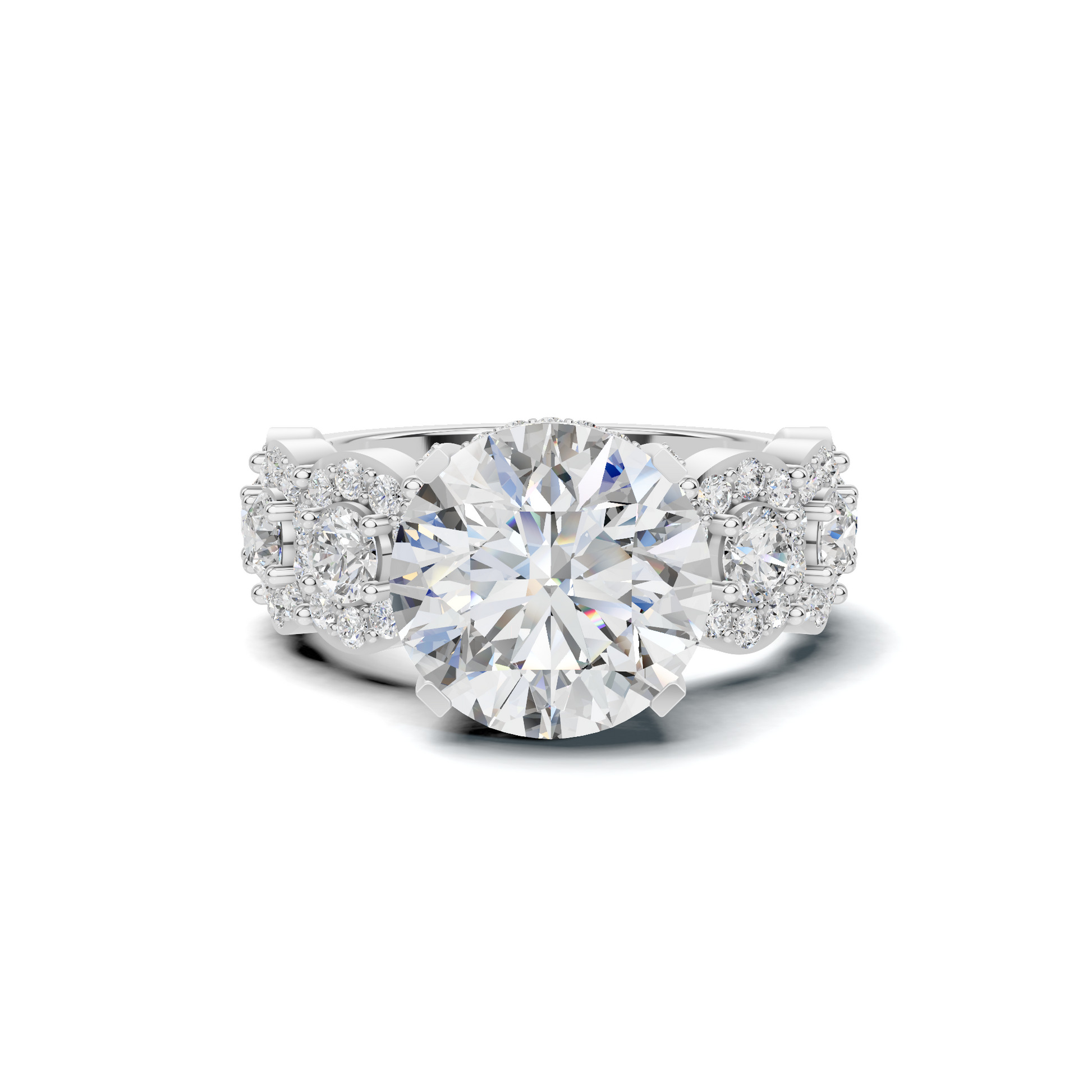 Ornate Pave Statement Ring