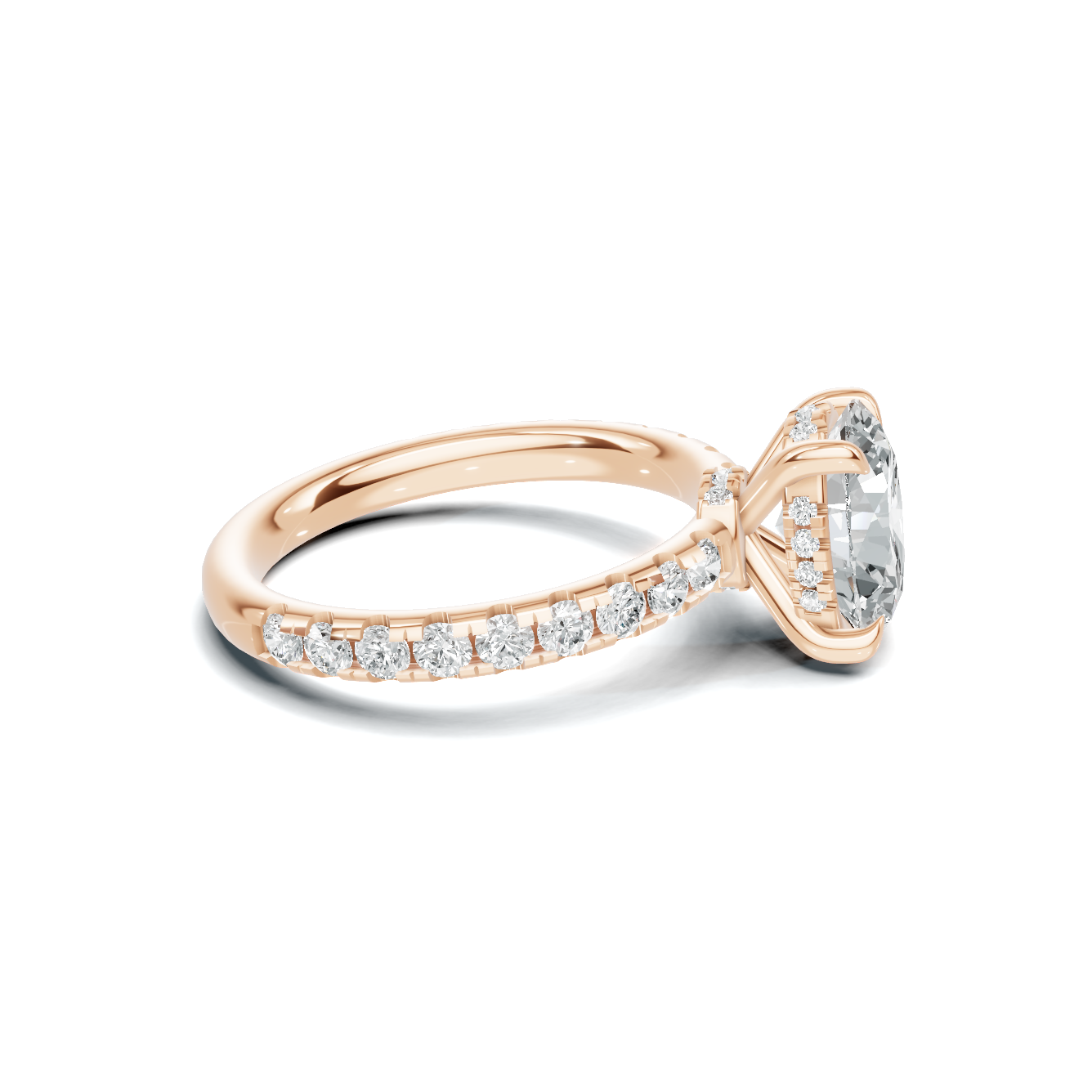 Pave Accented Basket Ring