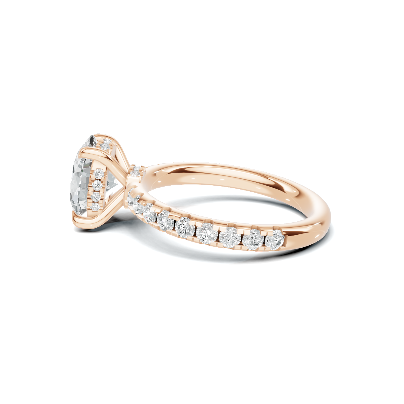 Pave Accented Basket Ring