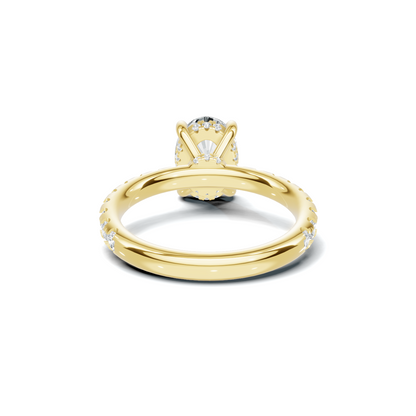 Pave Accented Basket Ring