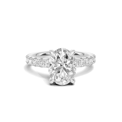Pave Accented Basket Ring