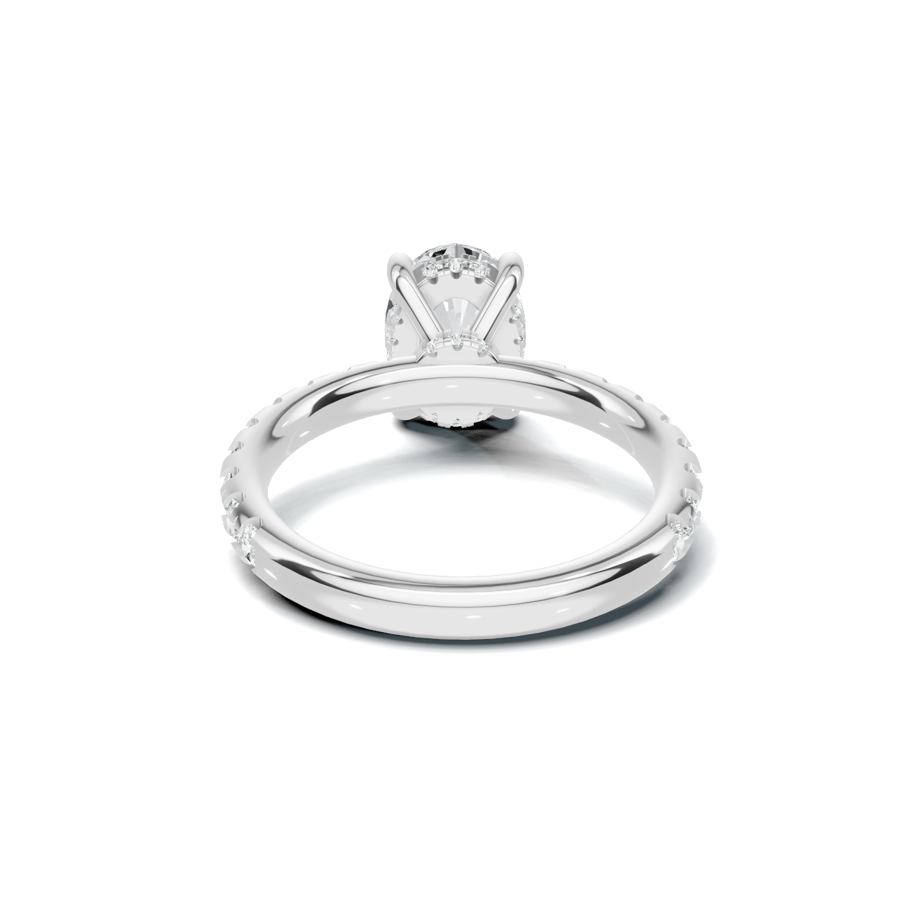 Pave Accented Basket Ring