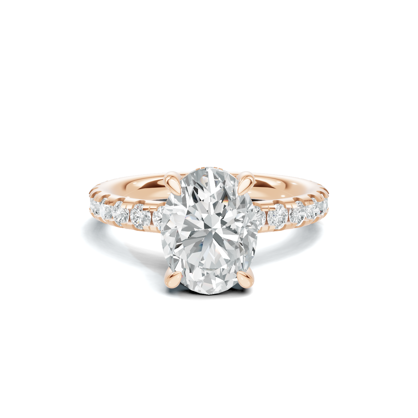 Pave Accented Basket Ring