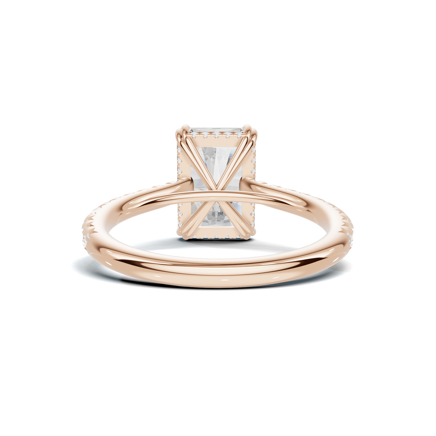 Pave Accented Engagement Ring