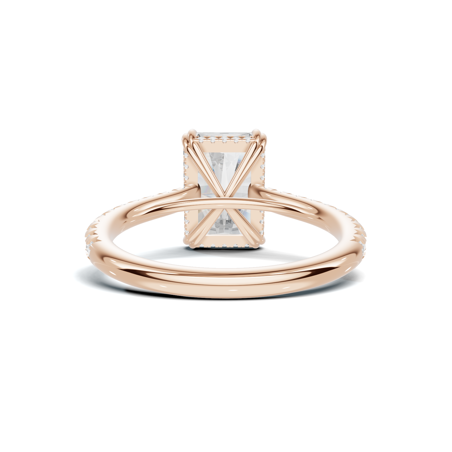 Pave Accented Engagement Ring