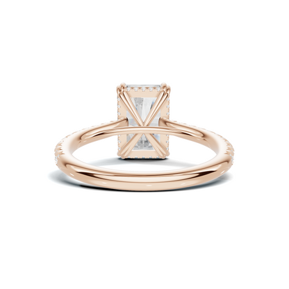 Pave Accented Engagement Ring