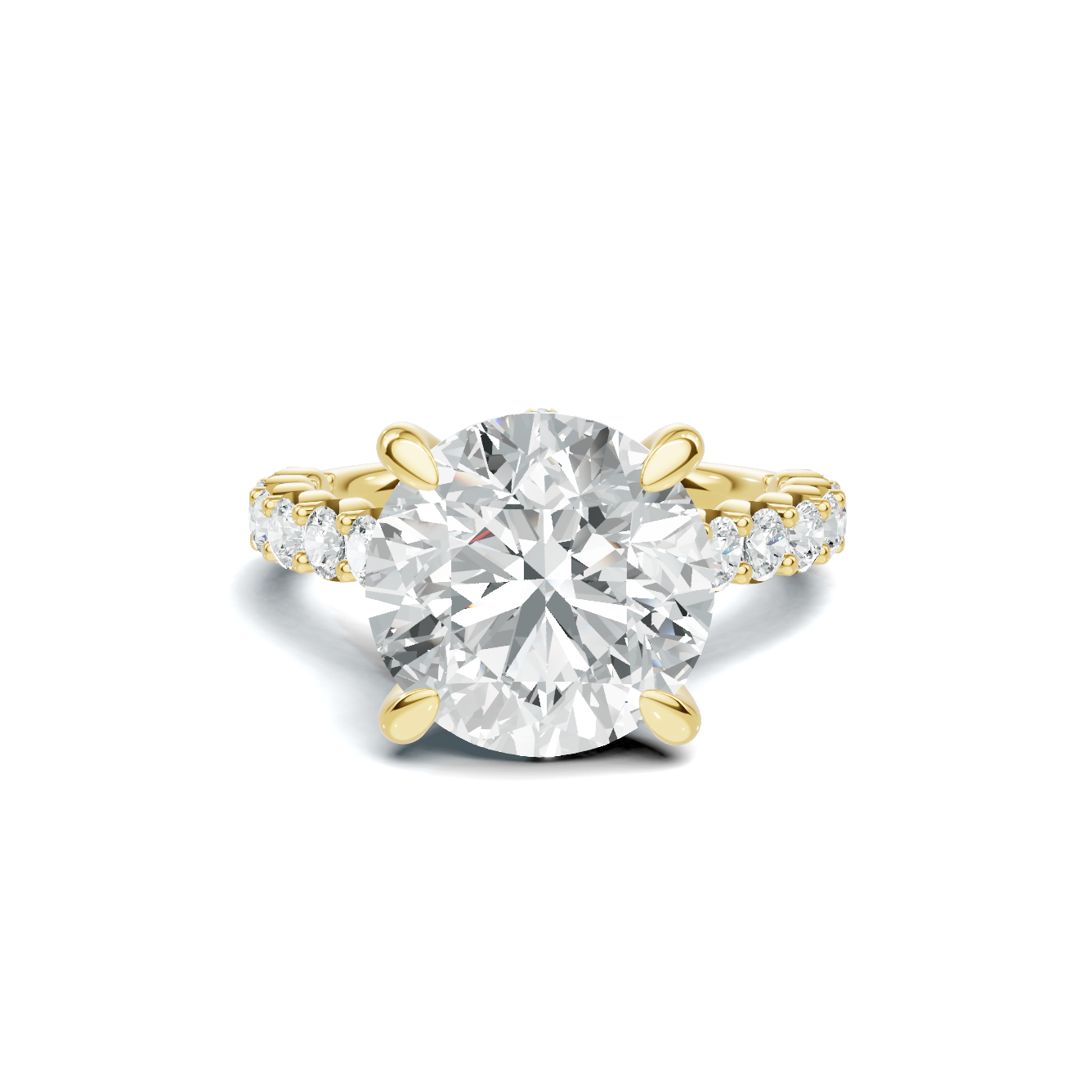 Pave Accented Gallery Ring