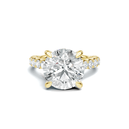 Pave Accented Gallery Ring