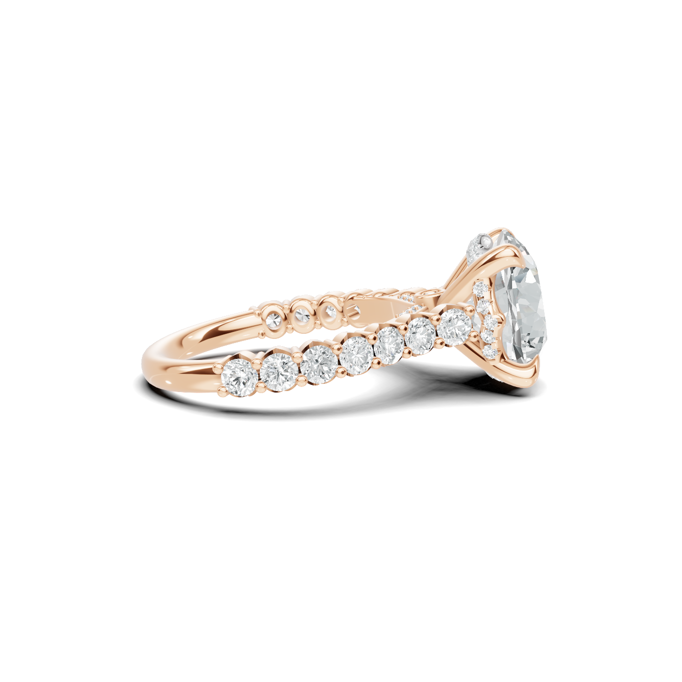 Pave Accented Gallery Ring