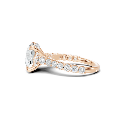 Pave Accented Gallery Ring
