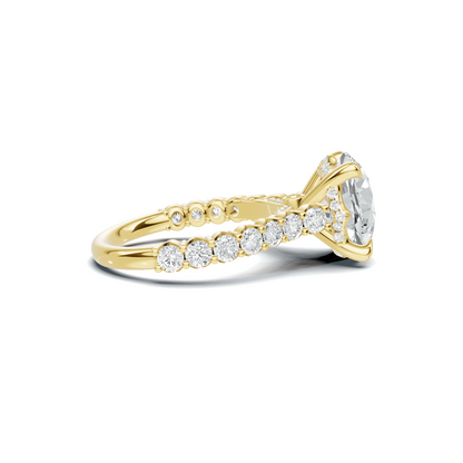 Pave Accented Gallery Ring