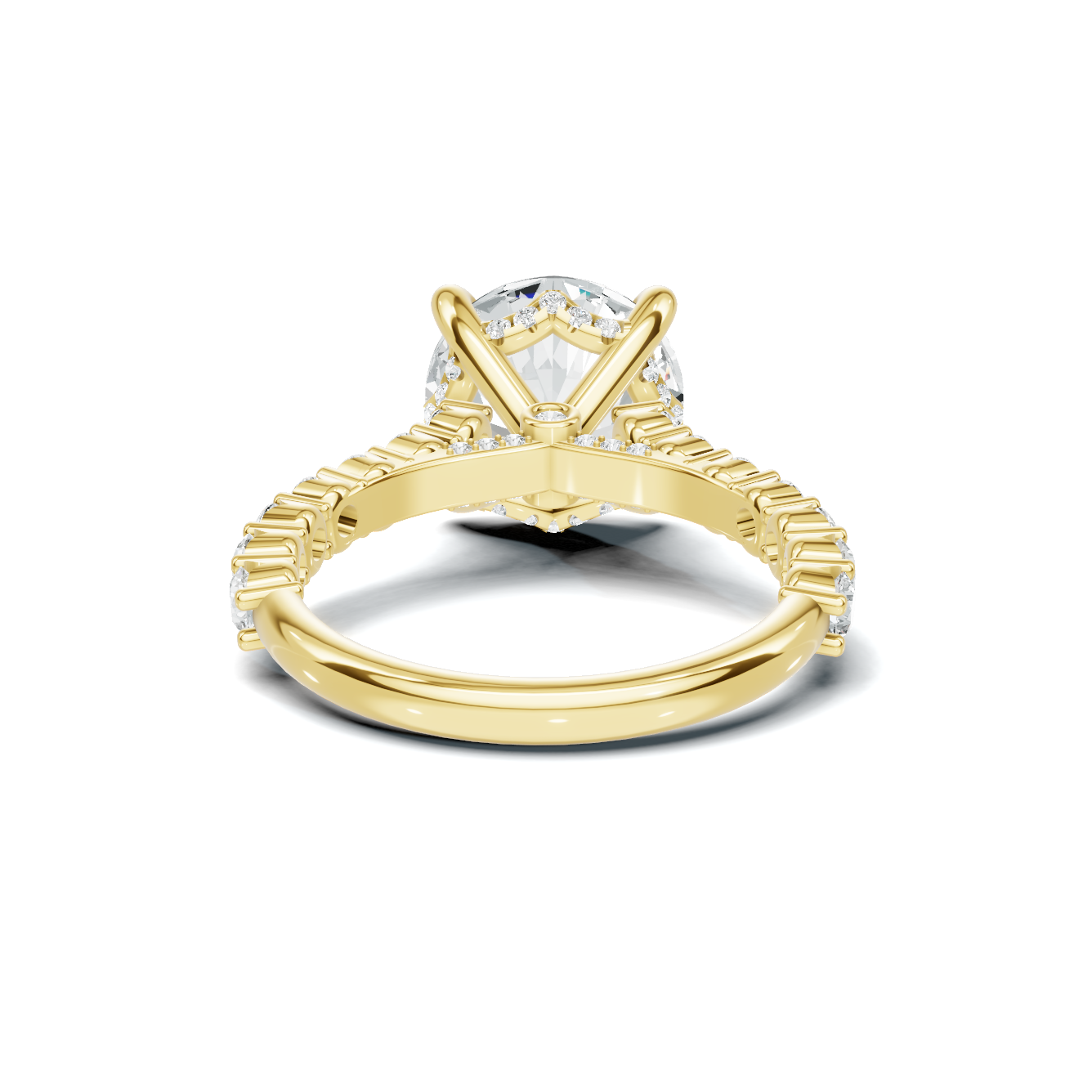 Pave Accented Gallery Ring
