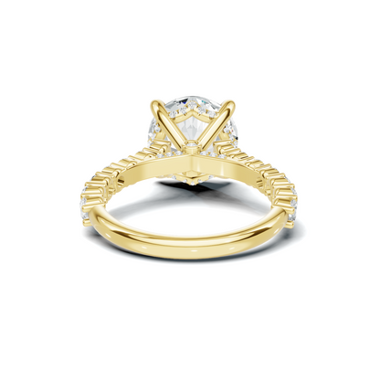 Pave Accented Gallery Ring