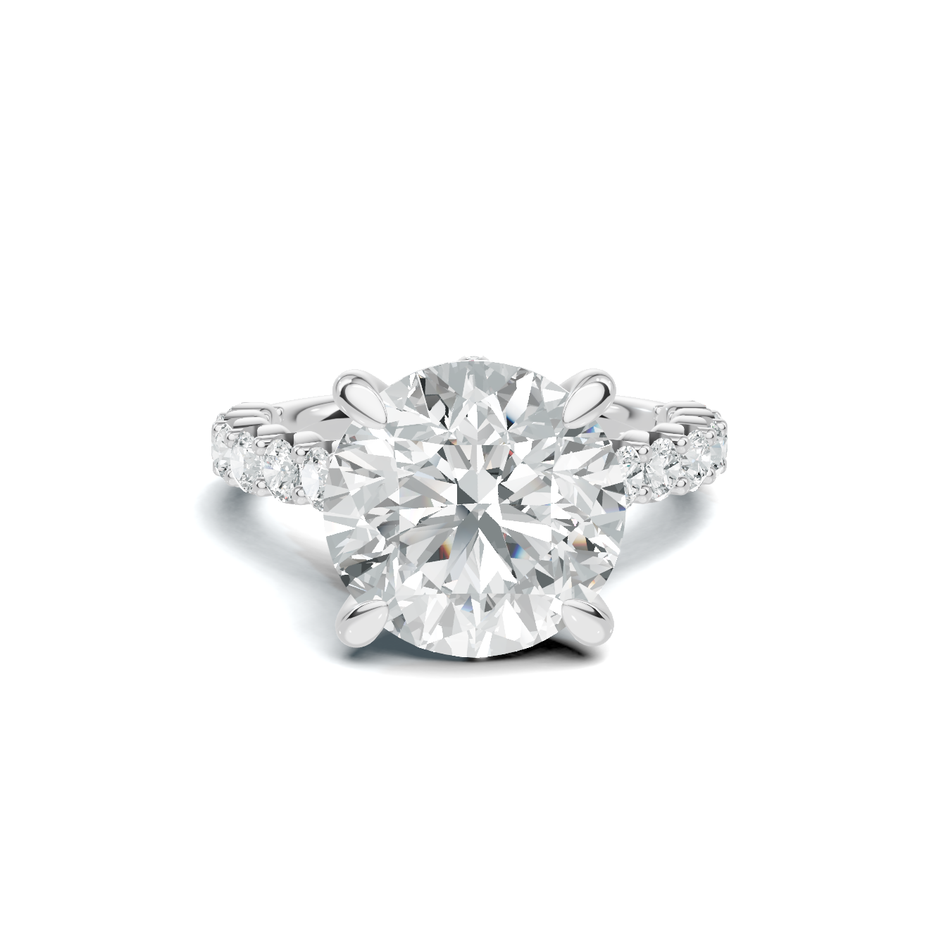 Pave Accented Gallery Ring