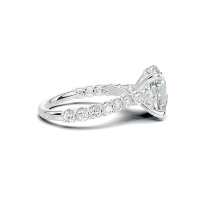 Pave Accented Gallery Ring
