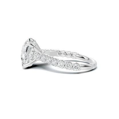 Pave Accented Gallery Ring