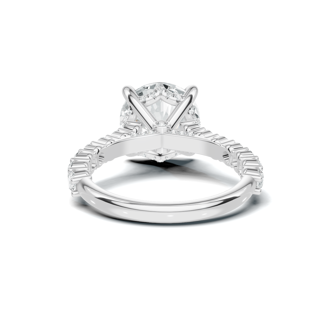 Pave Accented Gallery Ring