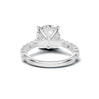 Pave Accented Gallery Ring