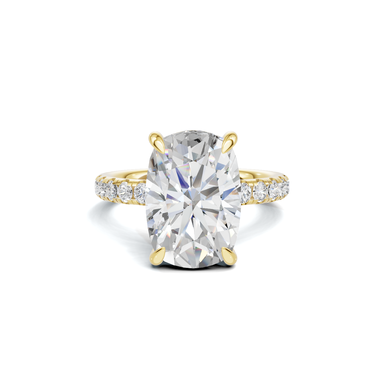 Pave Accented Halo Ring