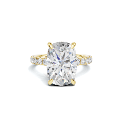 Pave Accented Halo Ring
