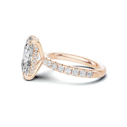 Pave Accented Halo Ring