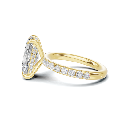 Pave Accented Halo Ring