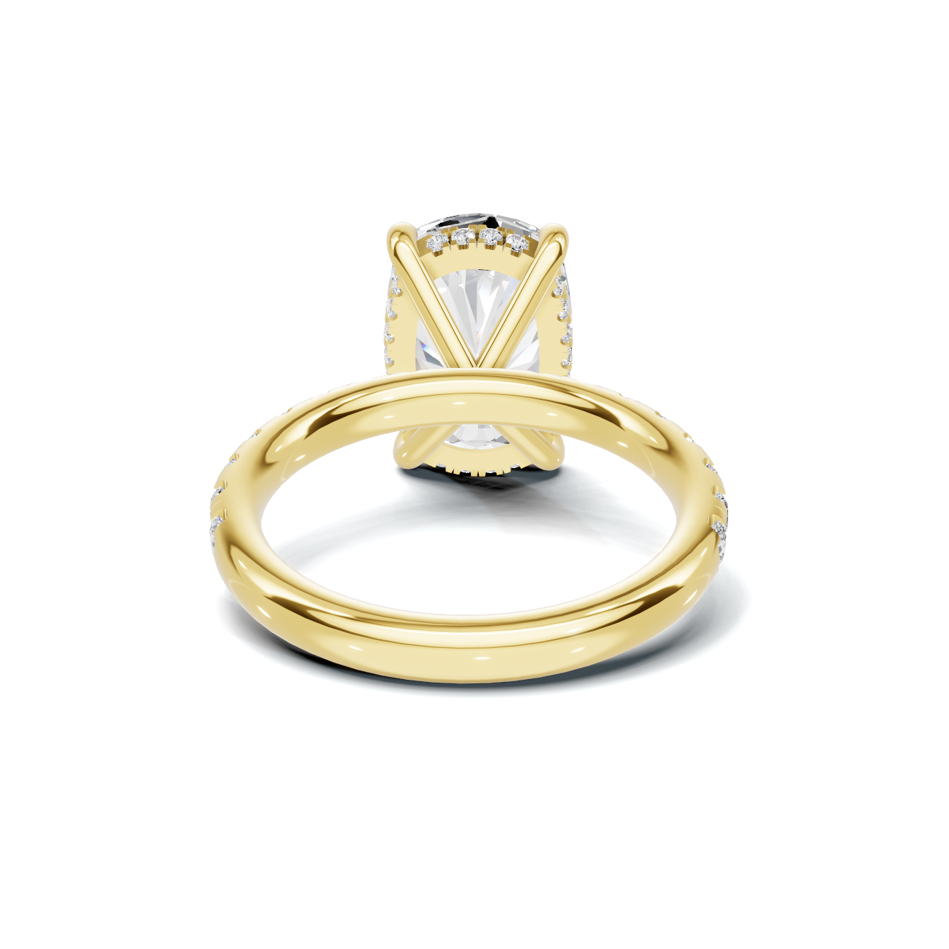 Pave Accented Halo Ring