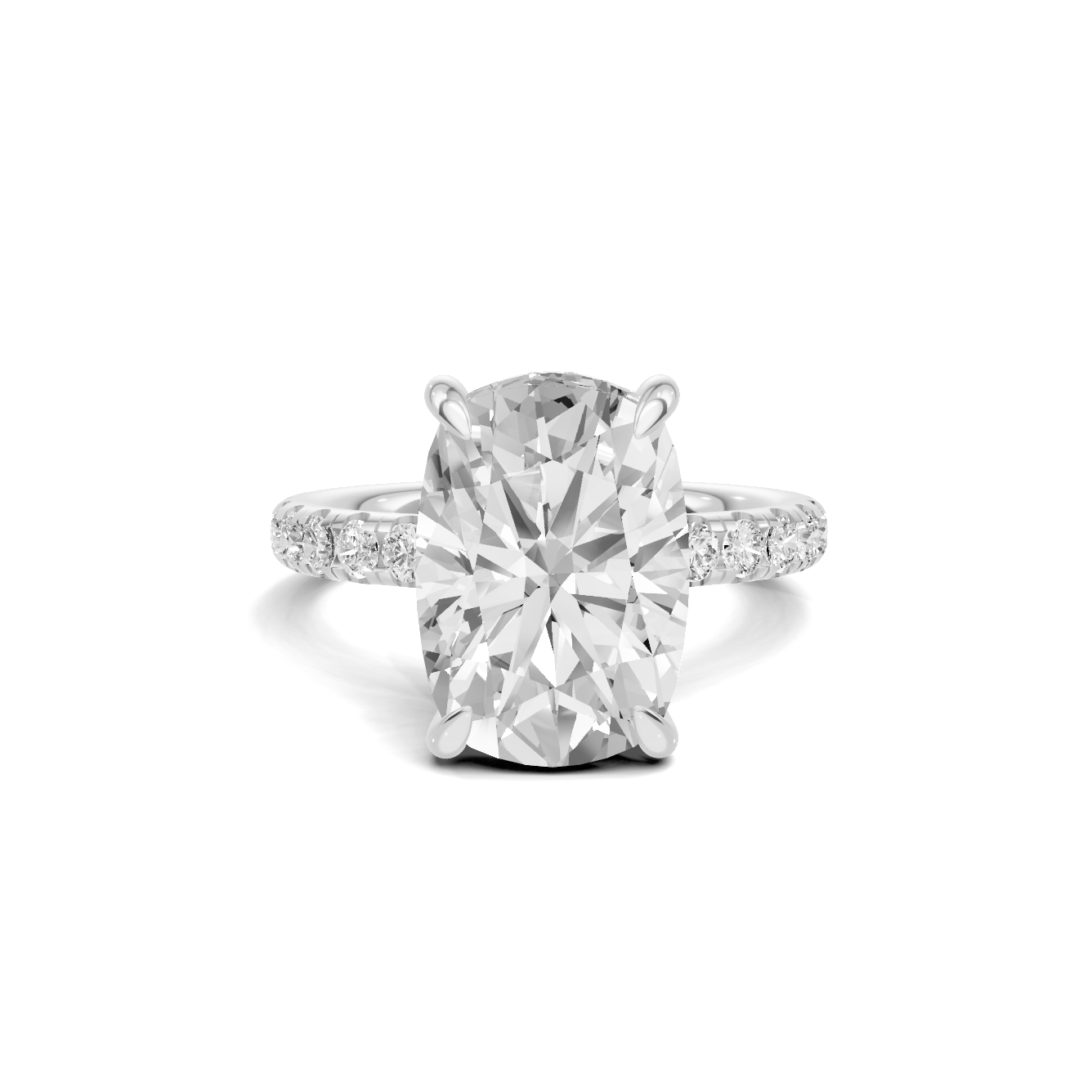 Pave Accented Halo Ring