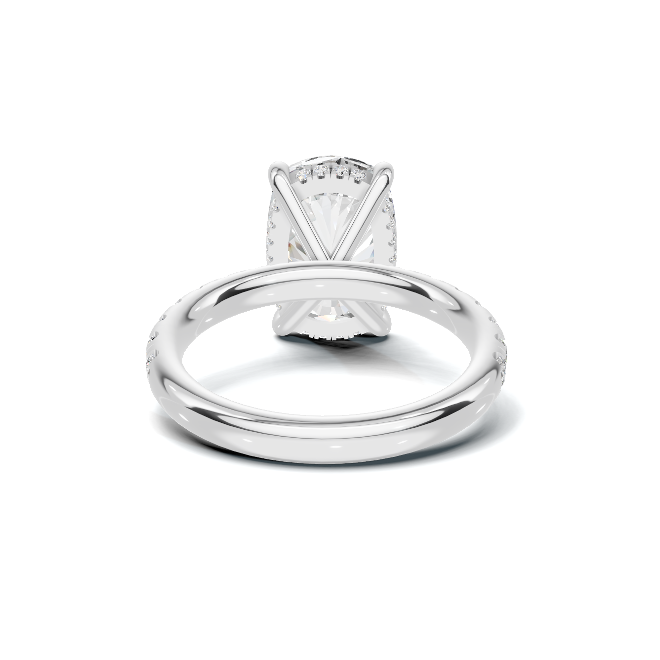 Pave Accented Halo Ring