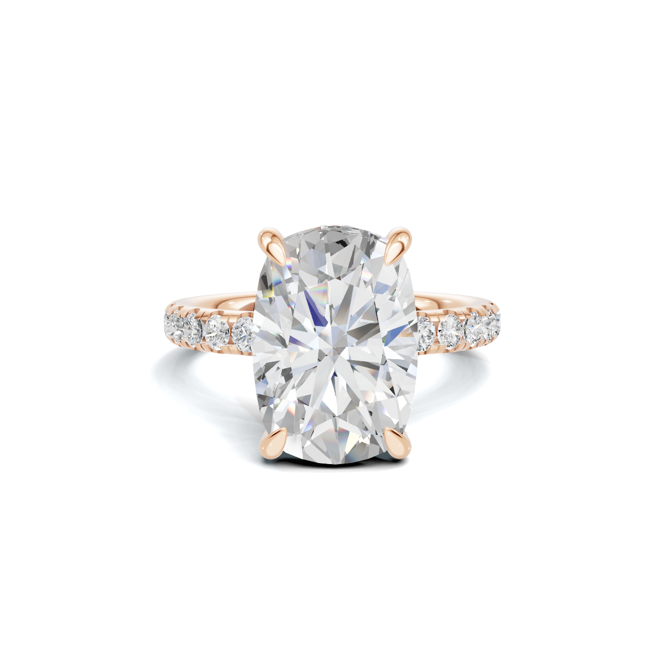 Pave Accented Halo Ring