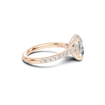 Pave Accented Prong Ring