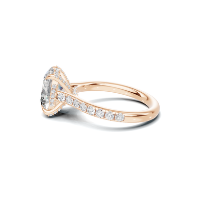 Pave Accented Prong Ring