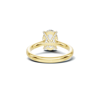 Pave Accented Prong Ring