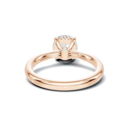 Pave Accented Solitaire Ring