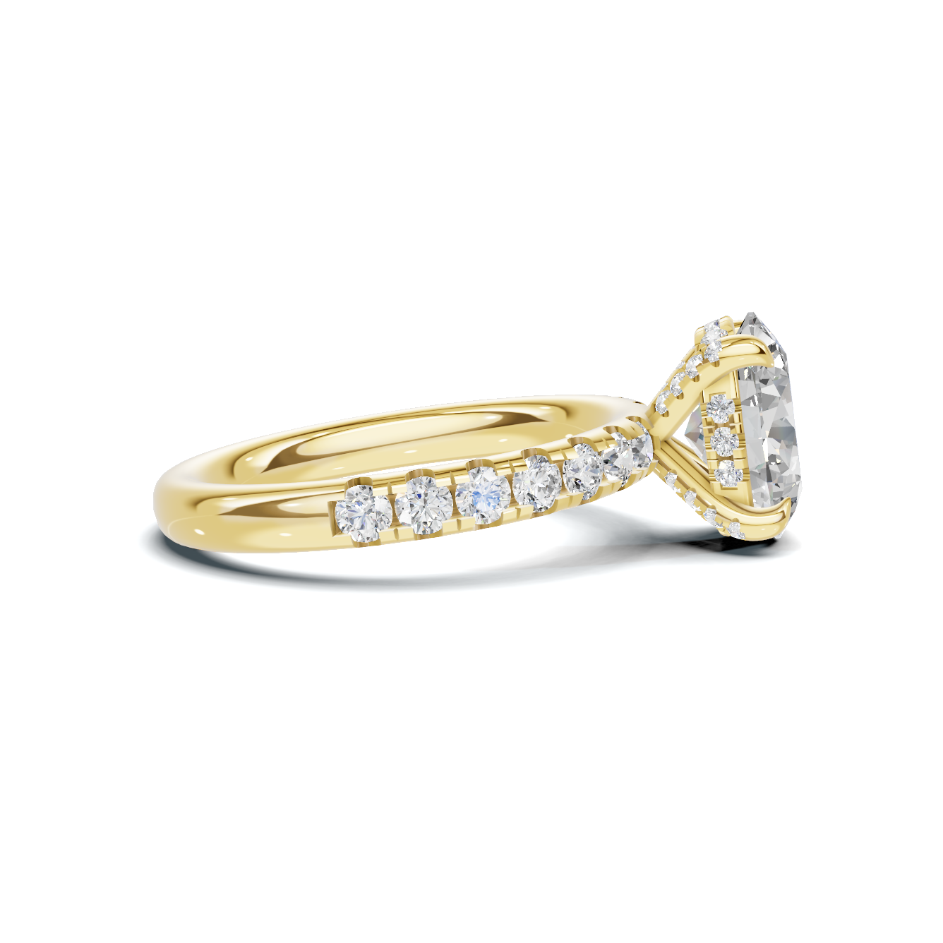 Pave Accented Statement Ring