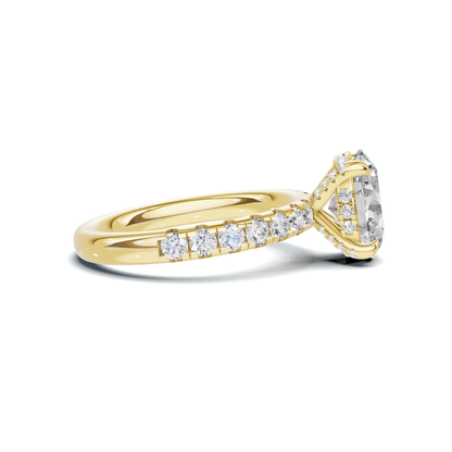 Pave Accented Statement Ring