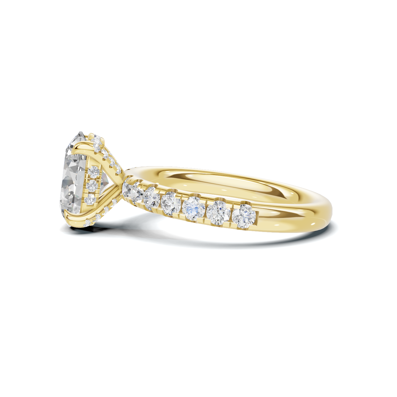 Pave Accented Statement Ring