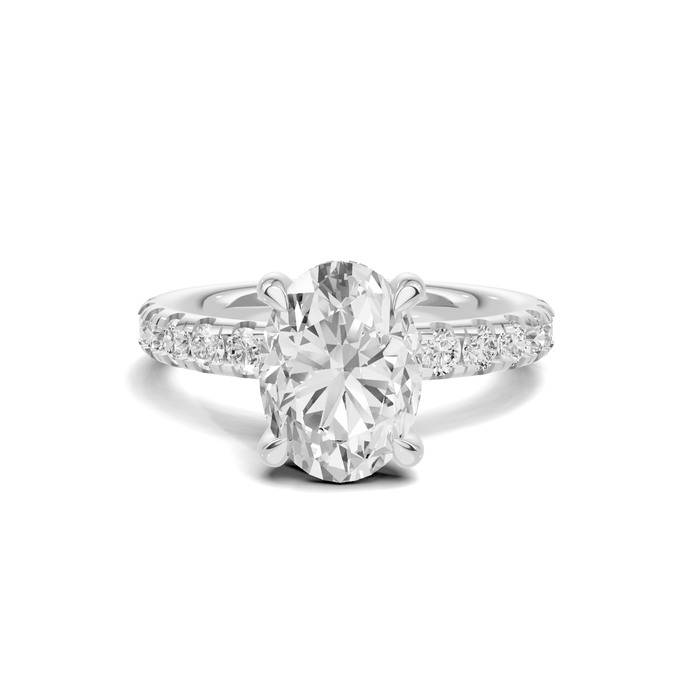 Pave Accented Statement Ring